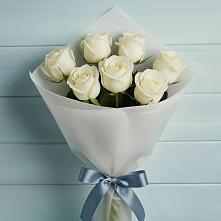 Букет 7 Белых роз Эдлесс Лав в Еткуль